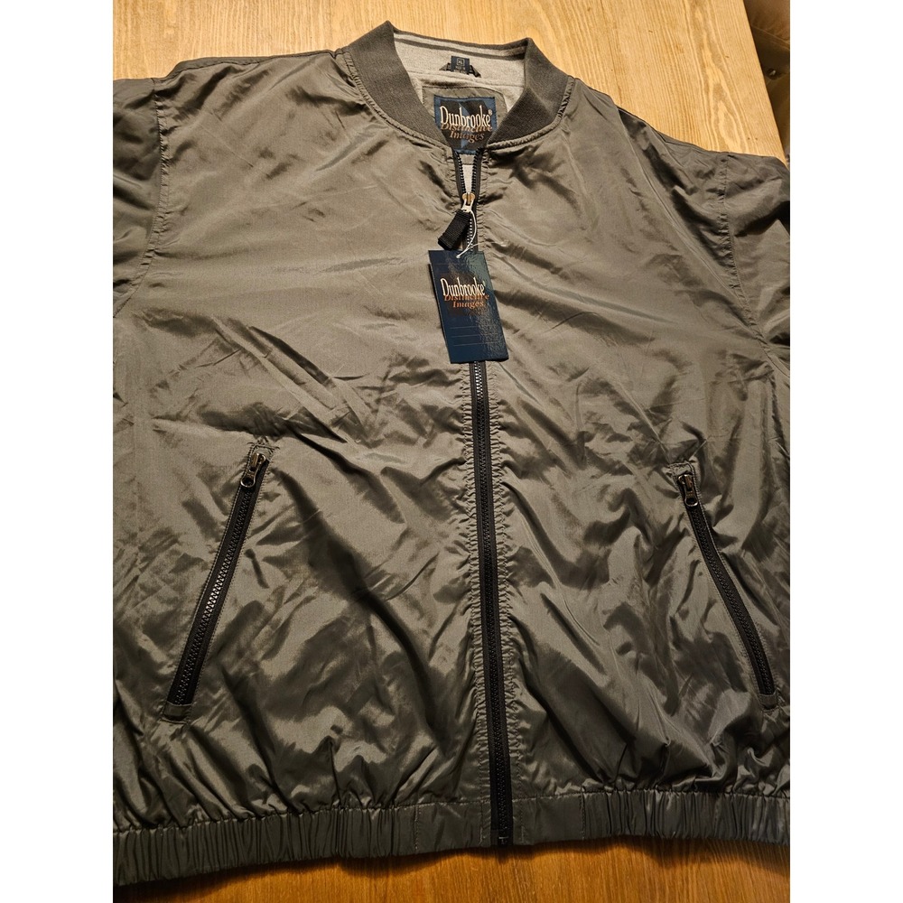 Dunbrooke Distinctive Images Mens XL Olive Green Bomber Jacket Windbreaker NWT